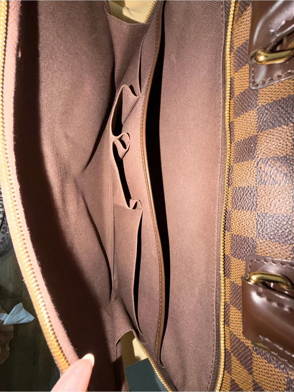 Louis Vuitton Brown Damier Canvas Laptop Bag